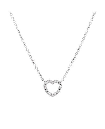 Pre-Owned Tiffany & Co Metro Open Heart Pendant Necklace