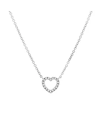 Pre-Owned Tiffany & Co Metro Open Heart Pendant Necklace