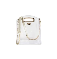 Packed Party Clear Stadium Crossbody Bag Women Fashion Clear Purse or Handbag Trendy Look for Ladies at Work, Travel, and Game Day