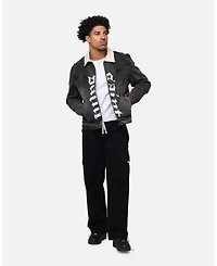 Saint Morta Men's Gothic Distressed Denim Jacket