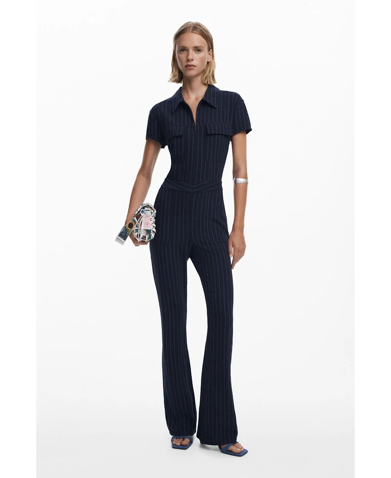 Desigual Women's Pinstripe jumpsuit
