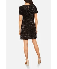 Yumi Women's Sequin Tunic Mini Dress