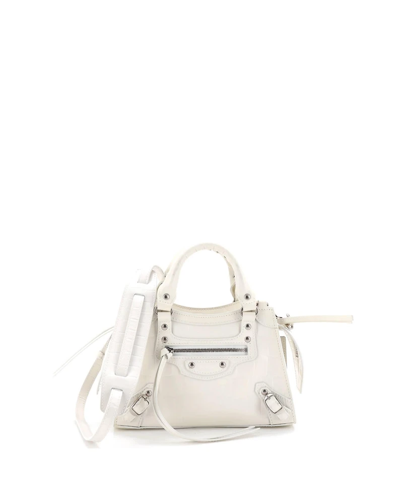 Pre-Owned Balenciaga Mini Neo Classic City Bag Embossed Leather