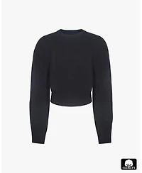 WeWoreWhat Women's Bubble Crewneck Sweater.