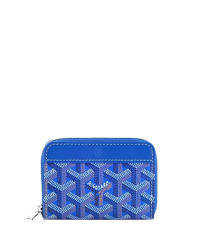 Pre-Owned Goyard Mini Matignon Zip Wallet Coated Canvas with Leather