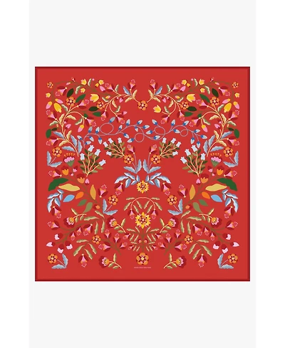 Jessie Zhao New York Festival Flora Double Sided Silk Scarf