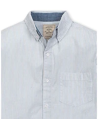 Hope & Henry Men's Organic Long Sleeve Stretch Poplin Button Down Shirt