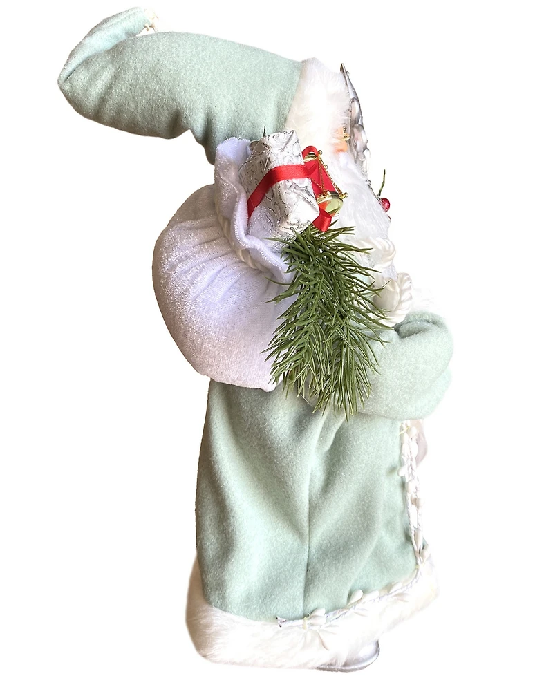 Santa's Workshop 15" Sage and Christmas Santa