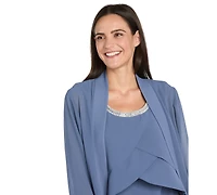 R & M Richards Petite Embellished Pants Suit, 3-Piece Set