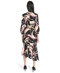 Halston Women's Printed Midi Dress
