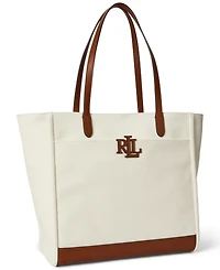 Lauren Ralph Lauren Cameryn Extra Large Canvas Tote Bag