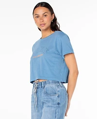 Roxy Women's Swell Day Cropped Boxy Short-Sleeve T-Shirt