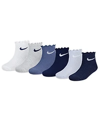 Nike Little Girls 6-Pack Lettuce Ankle Socks