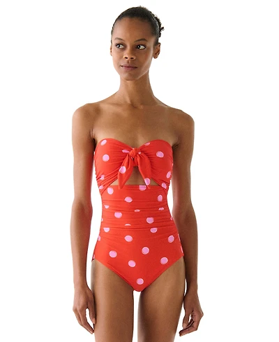 kate spade new york Women's Bandeau One-Piece Swimsuit