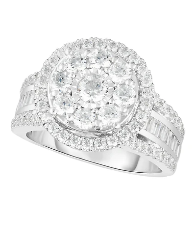 Macy's Diamond Round Halo Ring (2 ct. t.w.) in 10k White Gold