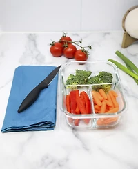 Sedona Kitchen 2-Pack Divided Glass Storage Set