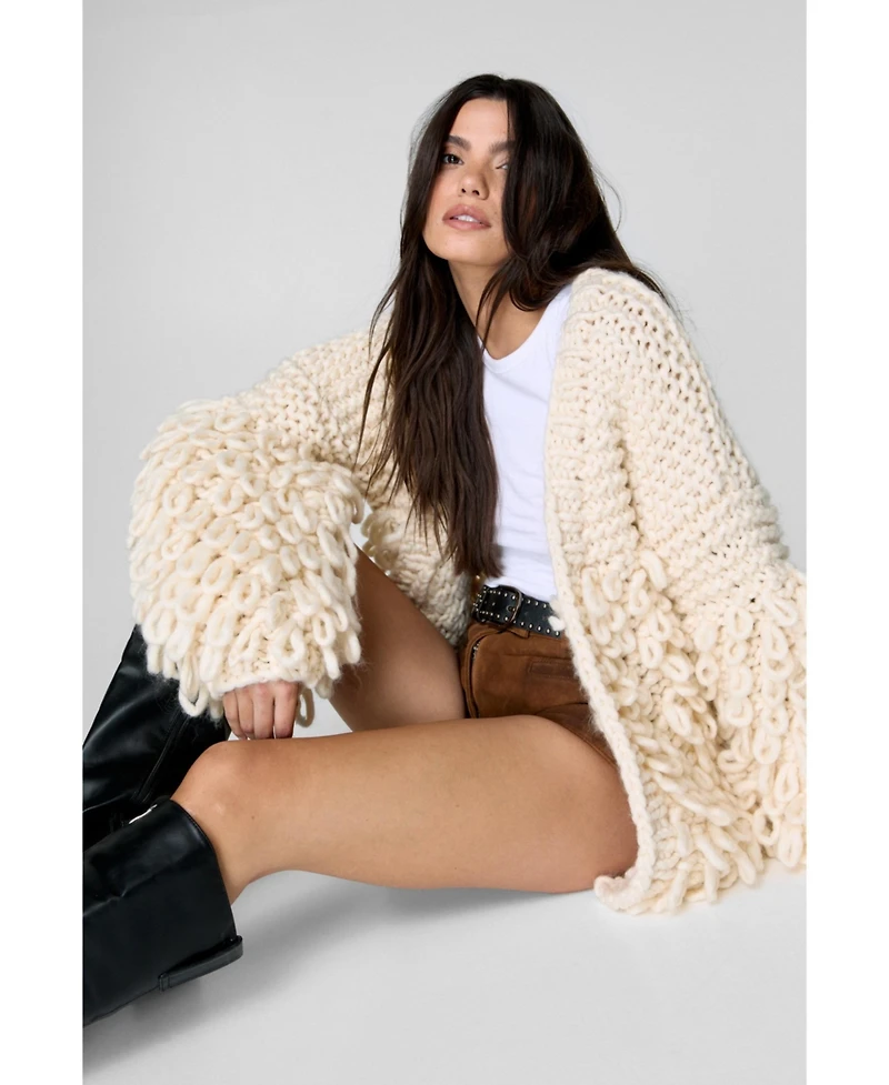 Nasty Gal Women's Extreme Loopy Cardigan