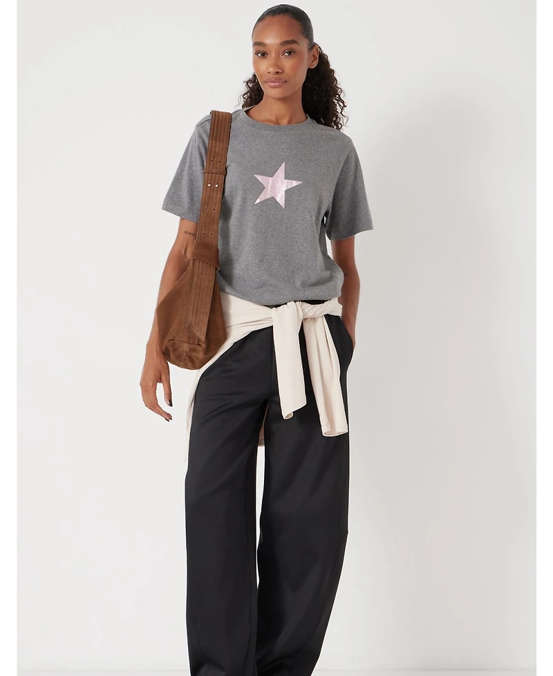 Hush-Women-Graphic Short Sleeve T-Shirt