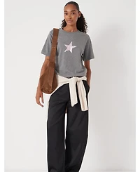 Hush-Women-Graphic Short Sleeve T-Shirt