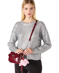 Madden Girl Heart Pom and Cherry Bag Charms