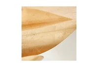 Z Gallerie Doyer Gold Leaf Chandelier 23.5"