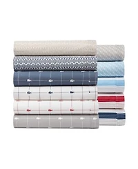 Lacoste Home Printed Cotton Percale Sheet Sets