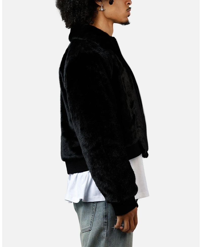 mnml Men's Night Wolf Faux Jacket