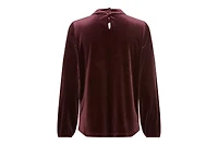 Olsen Women's Velvet Peekaboo Top