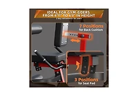 Aecojoy Leg Extension and Curl Lower Body Workout Machine, Heavy Duty Adjustable Leg Rotary Extension Plate Loaded Fitness Equipment