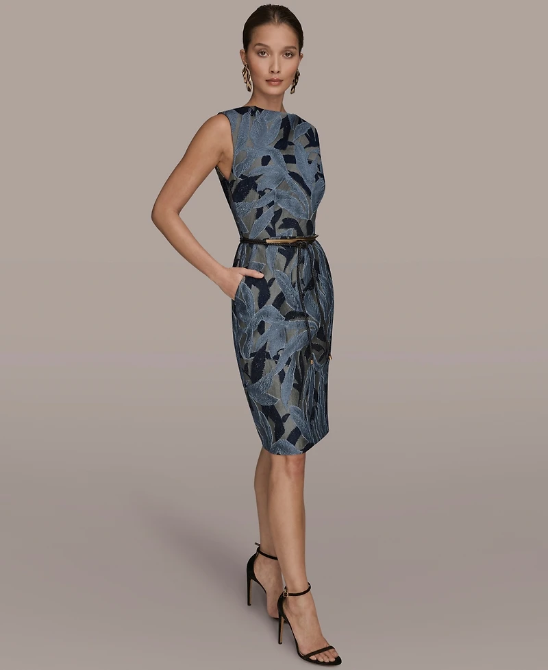 Donna Karan New York Women's Crewneck Sleeveless Dress