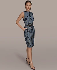 Donna Karan New York Women's Crewneck Sleeveless Dress