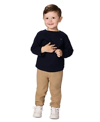Tommy Hilfiger Boys Toddler 2T-4T 3-Piece Thermal T-Shirt, Jersey T-Shirt and Jogger Set