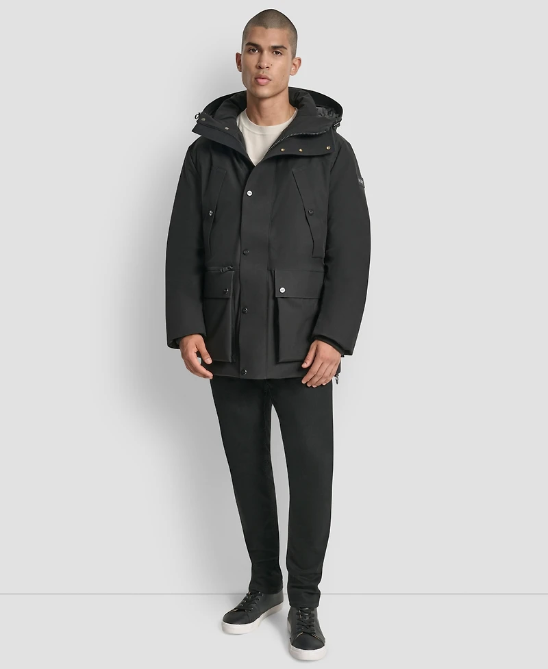 Dkny Men's Urban Hooded Parka Jacket