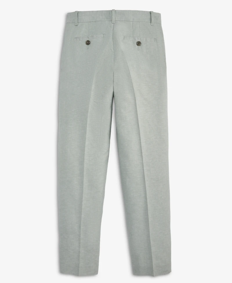Calvin Klein Boys' 8-20 Tri-Blend Linen Suit Pants