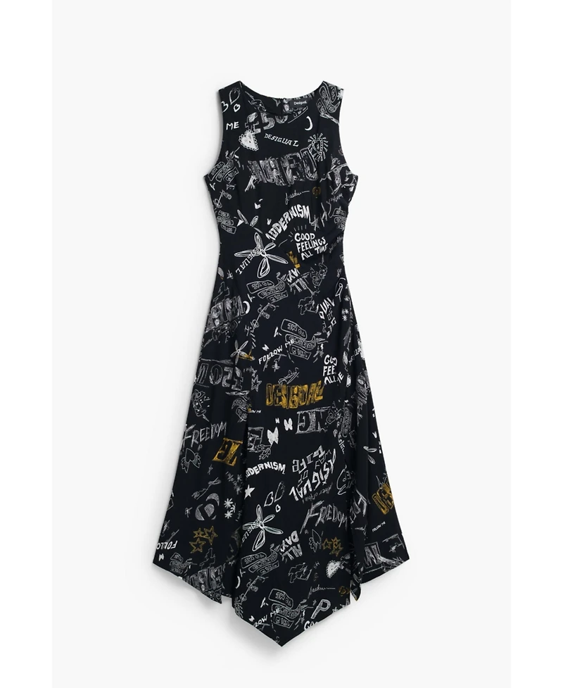 Desigual Women's Graffiti midi dress