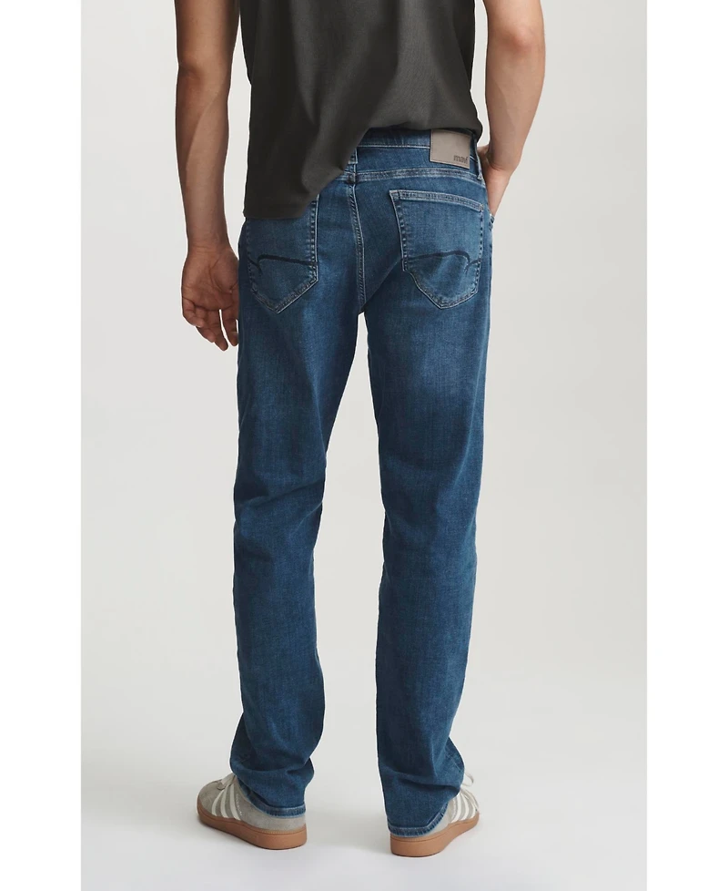 Mavi Jeans Men's Mavi Zach Straight Leg In Dark Brushed Feather Blue