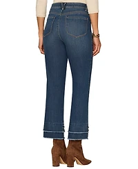 Democracy Women's Double Layer Fray Hem Jeans