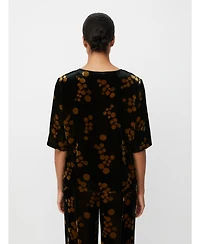 Masai Copenhagen Women's Estela V-Neck Short Sleeve Blouse