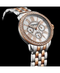 Stuhrling Women's Quartz Sonata Watch – Rose Gold-Tone Bracelet, 38mm Round Case