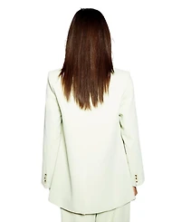 Warehouse Women's Runway Collarless Boxy Blazer