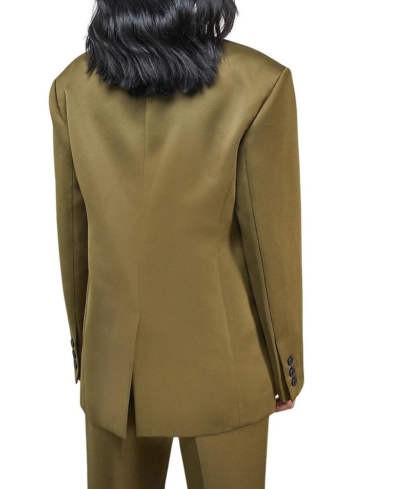 Warehouse Women's Premium Satin Oversized Blazer