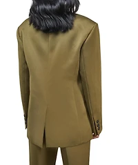 Warehouse Women's Premium Satin Oversized Blazer