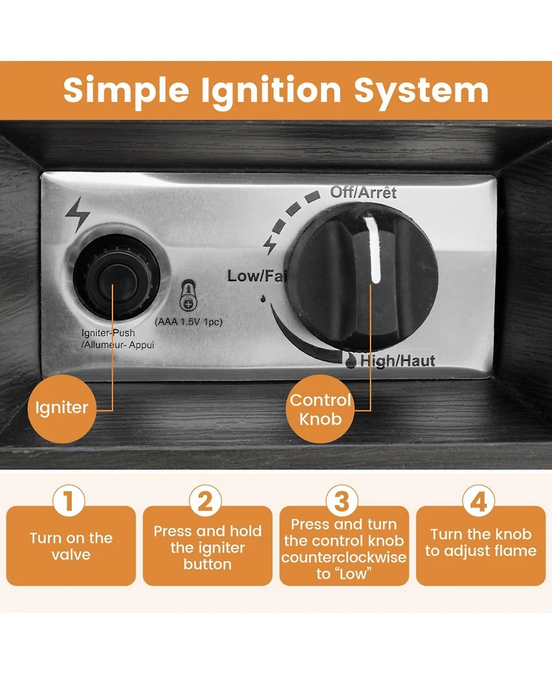 Sugift 40000 Btu Patio Heater Outdoor Propane Gas Heater with Cover and Wheels