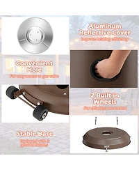 Sugift 50000 Btu Propane Patio Heater with Round Table Design