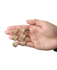 Juicy Couture Triple Heart Drop Earrings