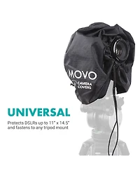 Movo CRC11 Storm Raincover Protector for Dslr Cameras, Lenses, Photographic Equipment (Junior Size: 11 x 14.5)
