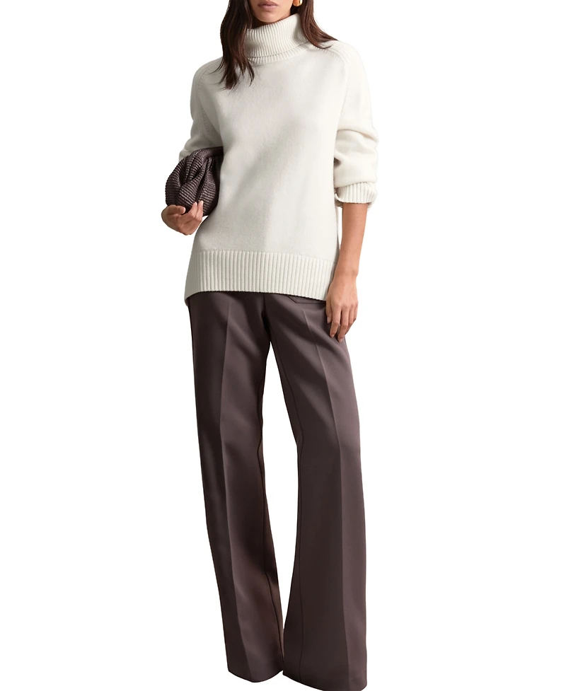 Reiss Women's Wool-Cashmere Roll-Neck Sweater