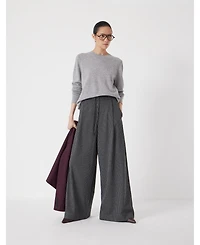 Hush Women's Pinstripe Wide Leg Jogger