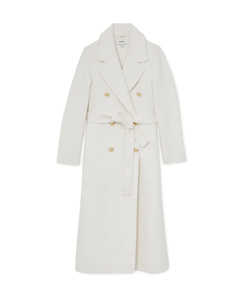 Reiss Women's Double-Breasted Blindseam Wool-Blend Coat