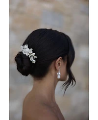 Untamed Petals Victoria Crystal Floral Comb